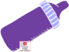 Baby Bottle Purple Clip Art