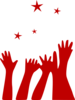 Ambitons Red Hands Clip Art