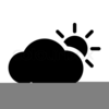 Cloud And Sun Clipart Image