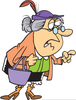 Grouchy Woman Clipart Image