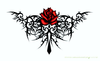 Tribal Tattoo With Roses X Image