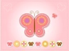 Pink Butterfly Card Image