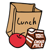 Animated School Lunch Clipart Image