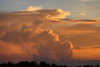 Billowing Clouds Sunset Image