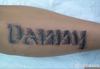 D Lettering Tattoos Image