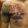 Battleship Chest Tattoos Image