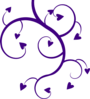 Purple Heart Tree Clip Art