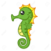 Animated Seahorse Clipart Image