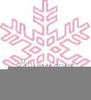 Pink Snowflakes Clipart Image