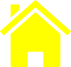 Simple Yellow House Clip Art