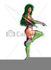 Warrior Woman Clipart Image