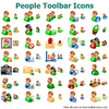 People Toolbar Icons Image
