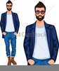 Young Man Clipart Image