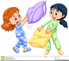 Girls Playing Clipart Image