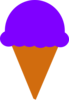 Ice Cream Silhouette  Clip Art