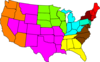 Us Map Regional Clip Art