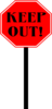 Stop Keep Out Sign Clip Art