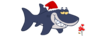Sexy Santa Shark Clip Art