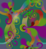 Colorful Paisley Pattern Clip Art