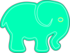 Elephantimage Green Clip Art