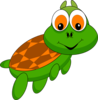 Cartoonish Turtle Clip Art