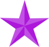 Purple Star Clip Art