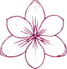 Burgundy Flower Clip Art