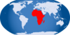 World Globe Highlight Africa Clip Art