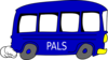 Blue Pals Bus Clip Art