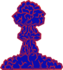Neon Mushroom Cloud Clip Art