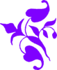 Purple Ornate Vine Clip Art