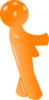 3d Orange Man Clip Art