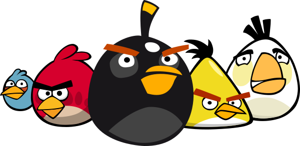 Five Angry Birds Clip Art at Clker.com - vector clip art online, royalty  free & public domain