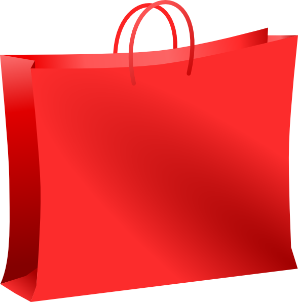 Red Shopping Bag Clip Art at Clker.com - vector clip art online, royalty  free & public domain