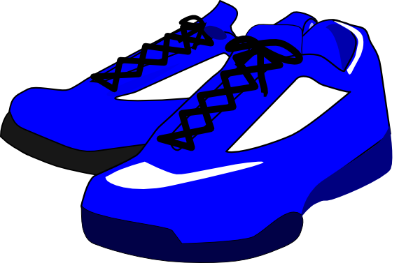 Blue Shoes Clip Art at Clker.com - vector clip art online, royalty free &  public domain
