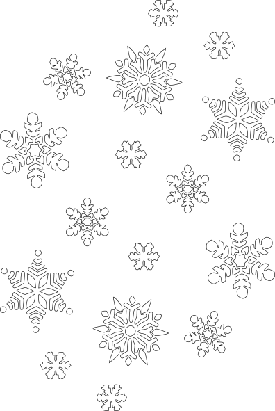 Snowflake Black And White Clip Art at  - vector clip art online,  royalty free & public domain