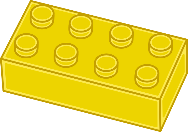 yellow lego brick png