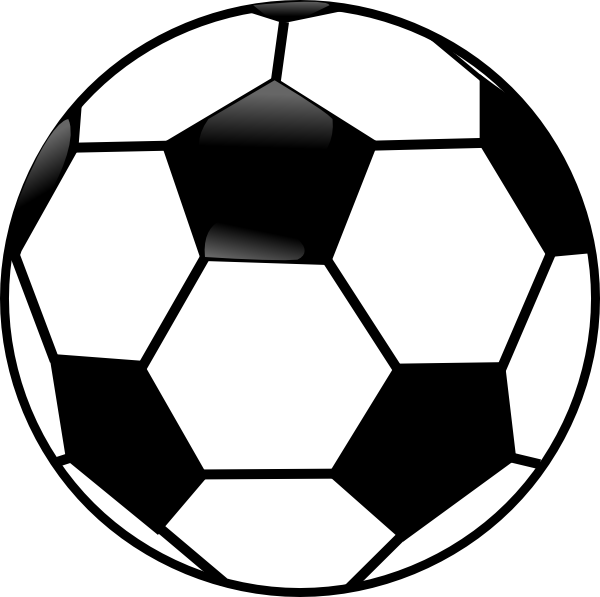 Black And White Soccer Ball Clip Art at Clker.com - vector clip art online,  royalty free & public domain