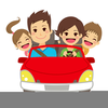 Family Traveling Clipart Image