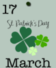 St. Patricks Day Calendar Reminder  Clip Art