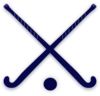 Crossed Field Hockey Sticks - Ihs Clip Art