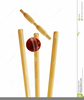 Cricket Bat And Ball Clipart Image