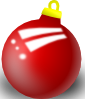 Xmas Ornament Shiney Ball Clip Art