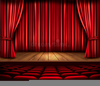 Red Theater Curtain Clipart Image