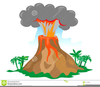 Active Volcano Clipart Image