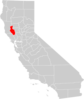 California County Map Lake County Highlighted Clip Art