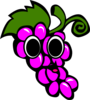 Happy Grapes Clip Art