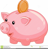 Cartoon Piggy Bank Clipart Image