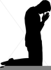 Kneeling And Praying Clipart Image