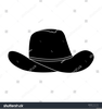 Cowboy Hat Clipart Black And White Image
